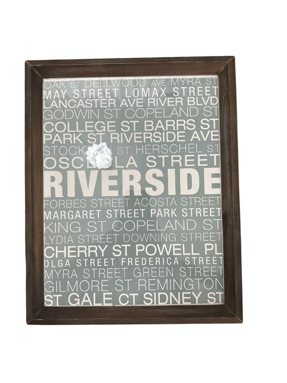 Riverside Print 11x14 Framed Street Names 5 Points Great Gift